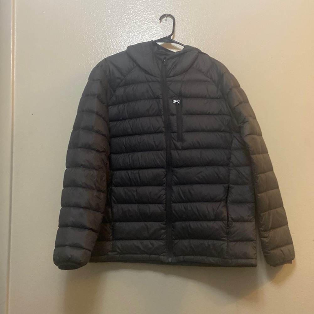 Dark gray puffer jacket